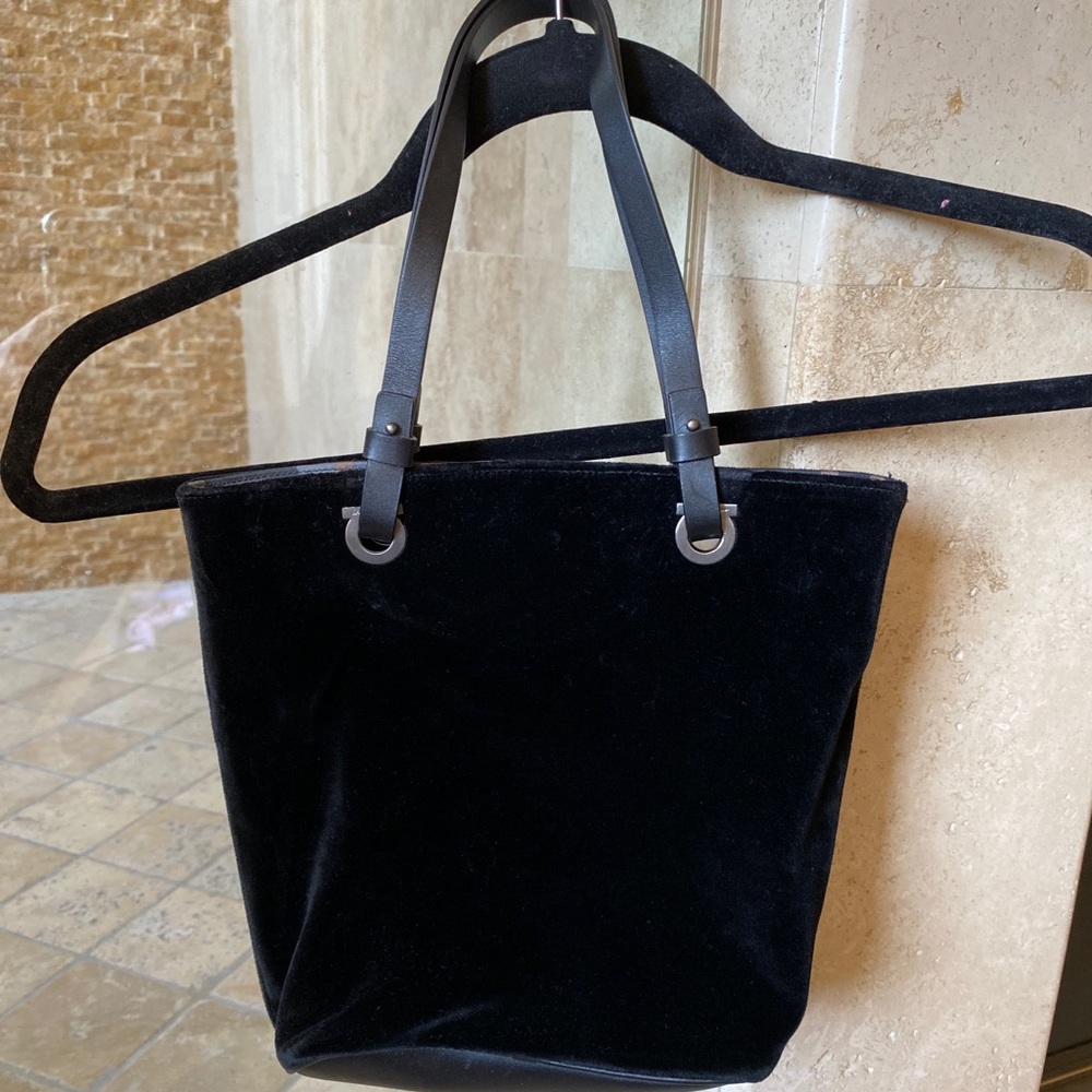 Salvatore Ferragamo velvet tote